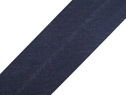 10 Meter Baumwoll - Schrägband / Einfassband Nahtband 100% Baumwolle Schrägbänder 18mm gefalzt (anthrazit (56 C)) von Erlif