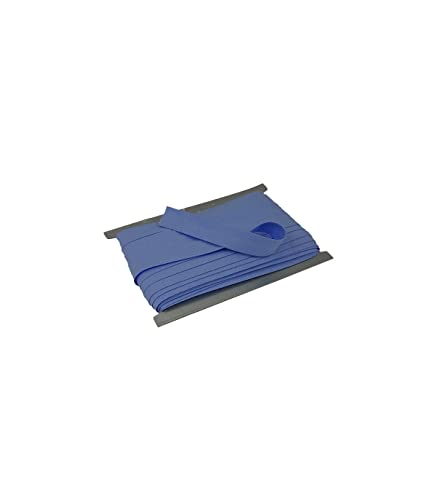 10 Meter Baumwoll - Schrägband/Einfassband Nahtband 100% Baumwolle Schrägbänder 18mm gefalzt (hellblau (25)) von Erlif