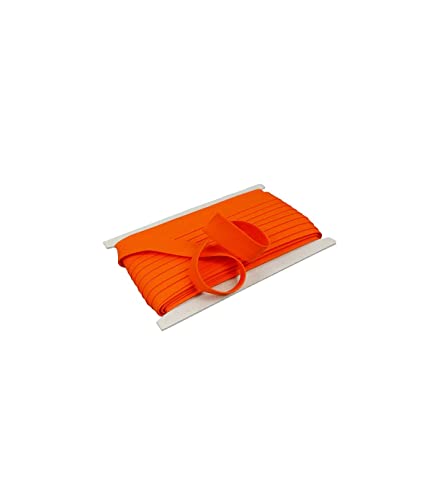 10 Meter Baumwoll - Schrägband / Einfassband Nahtband 100% Baumwolle Schrägbänder 18mm gefalzt (orange (140)) von Erlif