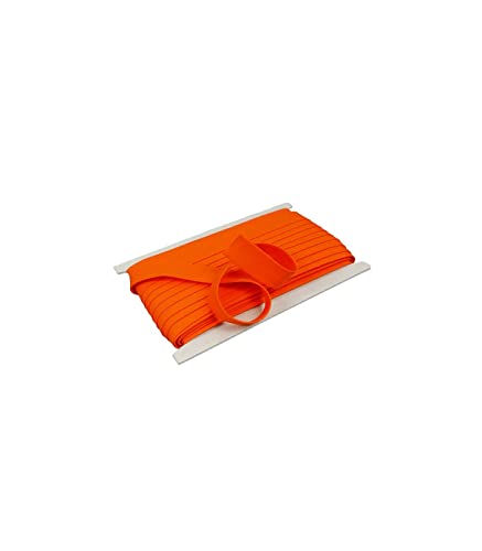 10 Meter Baumwoll - Schrägband/Einfassband Nahtband 100% Baumwolle Schrägbänder 18mm gefalzt (orange (140)) von Erlif