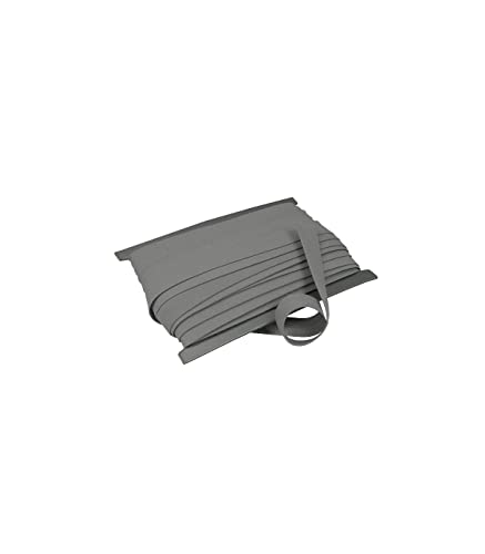 10 Meter Baumwoll - Schrägband/Einfassband Nahtband 100% Baumwolle Schrägbänder 18mm gefalzt (perlgrau (56 B)) von Erlif