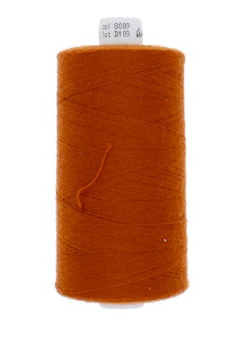 1000 Meter Polyester Nähgarn Stärke 120 (8009 - kupfer) von Erlif
