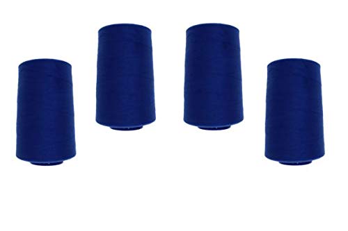 4 Konen Overlockgarn Nähgarn VIGA 120 (1115 - royalblau) von Erlif