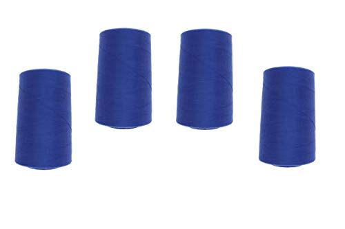 4 Konen Overlockgarn Nähgarn VIGA 120 (1213 - blau) von Erlif
