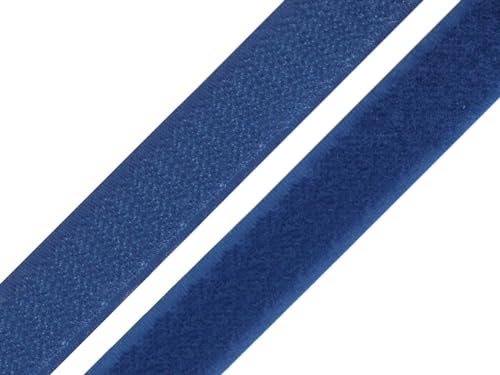5 Meter Klettband zum Annähen Klettverschluss Band (dunkelblau, 50mm Breit - 5 Meter) von Erlif