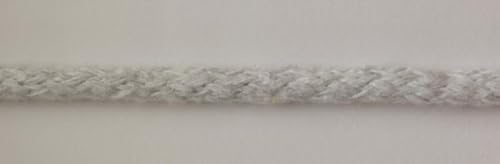Baumwollkordel 5mm Kordel aus Baumwolle in 26 Farben (1607 - hellgrau, 5 Meter) von Erlif