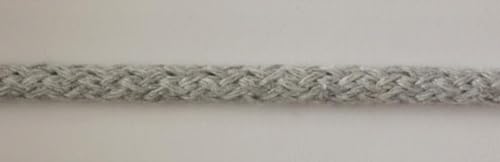 Baumwollkordel 5mm Kordel aus Baumwolle in 26 Farben (1608 - mausgrau, 5 Meter) von Erlif