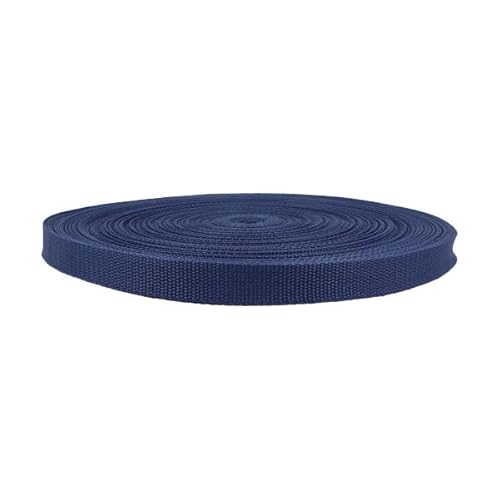 Gurtband 100% Polypropylen Taschengurtband Gurt Bänder für Taschen (20mm Breite / 10 Meter lang, dunkelblau) von Erlif