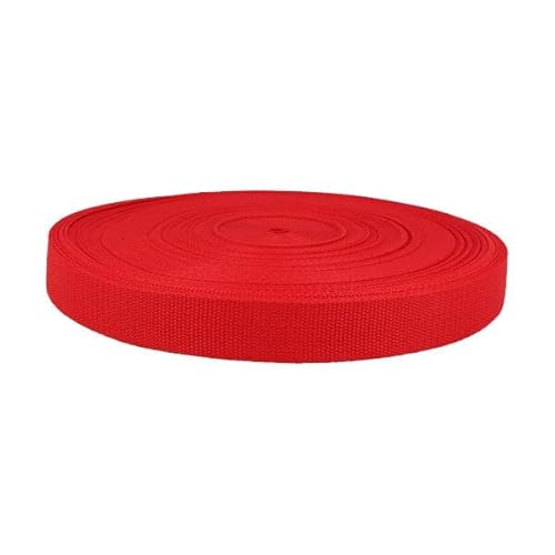 Gurtband 100% Polypropylen Taschengurtband Gurt Bänder für Taschen (30mm Breite / 2 Meter lang, rot) von Erlif