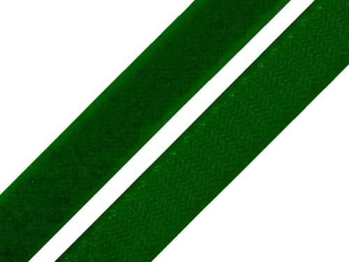 Klettband 20mm Breit Klettverschluss Band zum annähen (dunkelgrün, 5 Meter) von Erlif