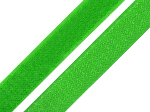 Klettband 20mm Breit Klettverschluss Band zum annähen (grün, 5 Meter) von Erlif