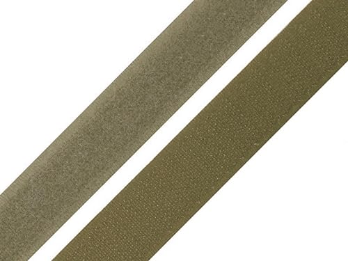 Klettband 20mm Breit Klettverschluss Band zum annähen (olivegrün, 5 Meter) von Erlif