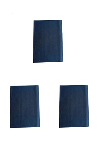 Köper-Flickstoff Aufbügelflicken aus Baumwolle (dunkelblau, 3 Pack) von Erlif