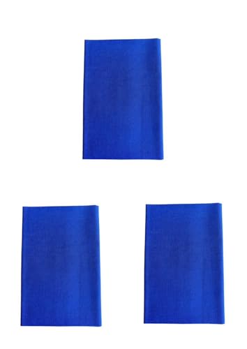 Köper-Flickstoff Aufbügelflicken aus Baumwolle (royalblau, 3 Pack) von Erlif