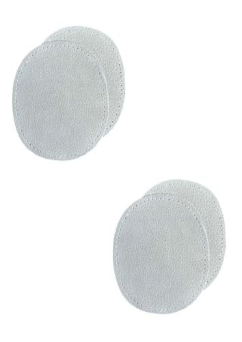 Leder-Flicken Wildleder zum aufnähen echtes Leder (beige, 2 Paar) von Erlif