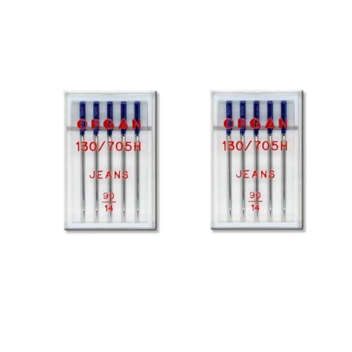 ORGAN Nähmaschinennadeln alle Sorten 130/705 H (Embroidery - sortiert 75-90) von Erlif