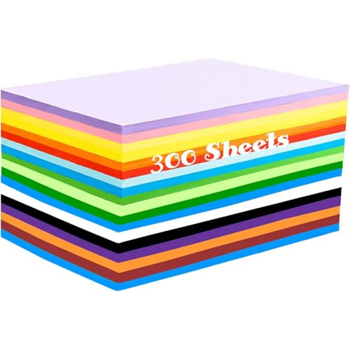 Erlliyeu Buntpapier Farbigen A4 Kopierpapier Papier mehr (20 Color -300pcs) von Erlliyeu