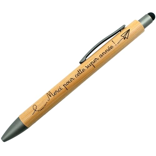 Ernestine - Personalisierbarer Kugelschreiber mit Aufschrift "Merci Maîtresse", Geschenk zum Ende des Schuljahres – Idee für Lehrerin, Lehrerin und Schullehrerin von Ernestine