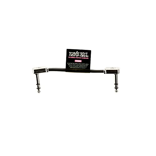 Ernie Ball Flaches Stereo-Patchkabel 7,62 cm - Schwarz Ernie Ball Flaches Stereo-Patchkabel 7,62 cm - Schwarz von Ernie Ball