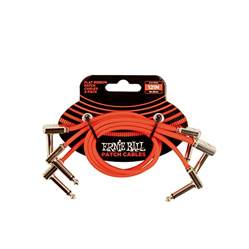 Ernie Ball Flachband-Patchkabel, 3er-Pack, 30 cm, Rot Ernie Ball Flachband-Patchkabel, 3er-Pack, 30 cm, Rot von Ernie Ball
