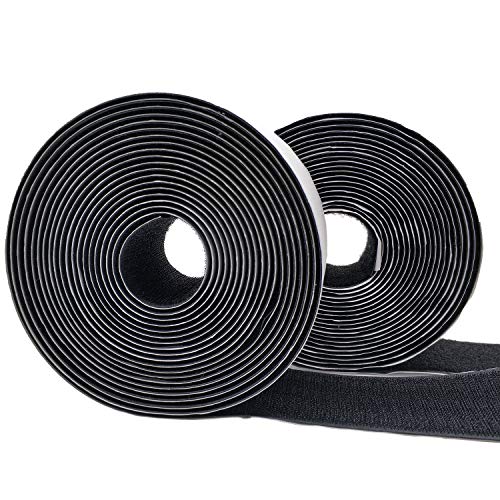 Eroilor 5 Meter langes Doppelseitig Klebende Klettband mit 50 mm Breite Selbstklebendes Band - Schwarz Eroilor 5 Meter langes Doppelseitig Klebende Klettband mit 50 mm Breite Selbstklebendes Band - Schwarz von Eroilor