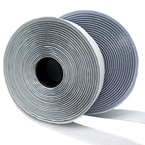 Eroilor Doppelseitig Klebende Klettband, 4 Meter Extra Stark Haftkraft Selbstklebend Flauschband Hakenband Langfristige Lebensdauere klebend DIY - Weiss Eroilor Doppelseitig Klebende Klettband, 4 Meter Extra Stark Haftkraft Selbstklebend Flauschband Hakenband Langfristige Lebensdauere klebend DIY - Weiss von Eroilor