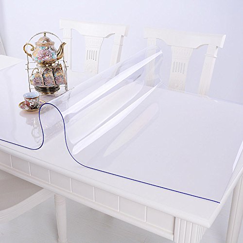 Ertex Tischdecke Tischfolie Schutzfolie Tischschutz Folie Transparent 2,5 mm 1A Qualität geeignet für den Kontakt mit Lebensmitteln (80 x 110 cm) von Ertex