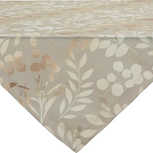 Erwin Müller Mitteldecke Blätter beige Größe 110x110 cm - pflegeleicht, strapazierfähig, integrierter Fleckschutz für einfache Reinigung Erwin Müller Mitteldecke Blätter beige Größe 110x110 cm - pflegeleicht, strapazierfähig, integrierter Fleckschutz für einfache Reinigung von Erwin Müller