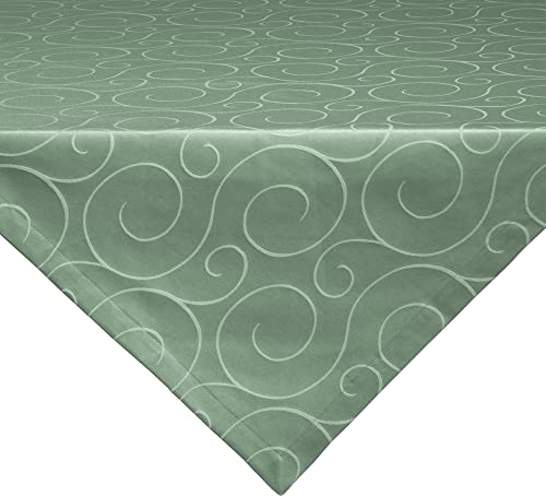 Erwin Müller Mitteldecke, Tischdecke Oberhausen, Jacquard Ranken Salbei Größe 100x100 cm - pflegeleicht, bügelleicht, mit Kuvertsaum Erwin Müller Mitteldecke, Tischdecke Oberhausen, Jacquard Ranken Salbei Größe 100x100 cm - pflegeleicht, bügelleicht, mit Kuvertsaum von Erwin Müller