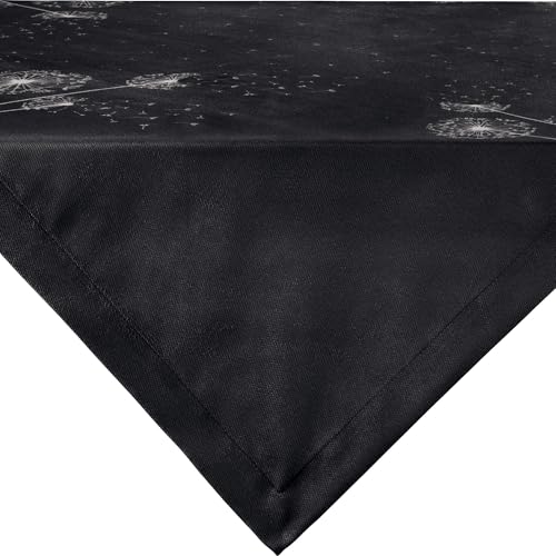 Erwin Müller Mitteldecke Pusteblume schwarz-weiß Größe 110x110 cm von Erwin Müller