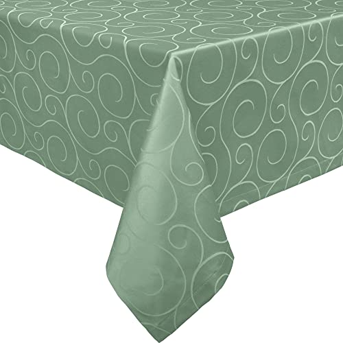 Erwin Müller Tischdecke, Tischwäsche Oberhausen, Jacquard Ranken Salbei Größe 150x350 cm - pflegeleicht, bügelleicht, eckige Decken mit Kuvertsaum Erwin Müller Tischdecke, Tischwäsche Oberhausen, Jacquard Ranken Salbei Größe 150x350 cm - pflegeleicht, bügelleicht, eckige Decken mit Kuvertsaum von Erwin Müller