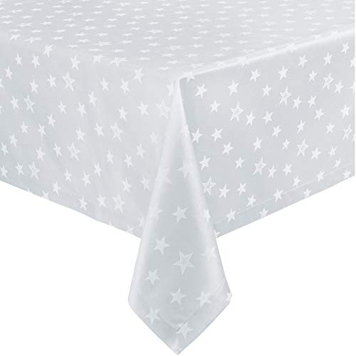 Erwin Müller Tischdecke Almeria Damast weiß Größe 130x250 cm von Erwin Müller