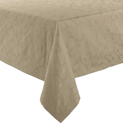 Erwin Müller Tischdecke Düsseldorf bügelfrei beige Größe 130x170 cm von Erwin Müller