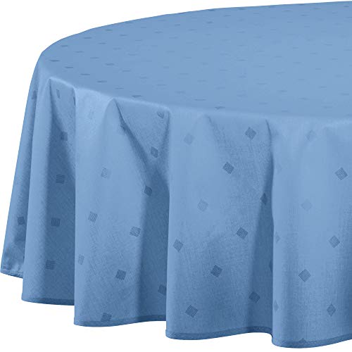 Erwin Müller abwaschbare Tischdecke, Tischwäsche Neuss im Rautendesign, blau Größe rund 160 cm Ø - acrylversiegeltes Gewebe für leichtes Wischen (weitere Farben, Größen) Erwin Müller abwaschbare Tischdecke, Tischwäsche Neuss im Rautendesign, blau Größe rund 160 cm Ø - acrylversiegeltes Gewebe für leichtes Wischen (weitere Farben, Größen) von Erwin Müller