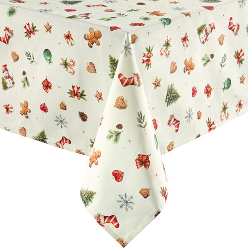 Erwin Müller Tischdecke Noel Creme-bunt Größe 130x170 cm, Weihnachten, Canvas-Gewebe, Schneeflocke, Plätzchen Erwin Müller Tischdecke Noel Creme-bunt Größe 130x170 cm, Weihnachten, Canvas-Gewebe, Schneeflocke, Plätzchen von Erwin Müller