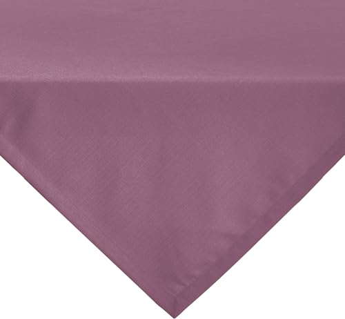 Erwin Müller Tischwäsche, Mitteldecke, Tischdecke Uni, Krefeld Beere Größe 130x130 cm - fleckabweisend, schmutzunempfindlich und leicht zu reinigen, Leinen-Optik (weitere Farben, Größen) von Erwin Müller
