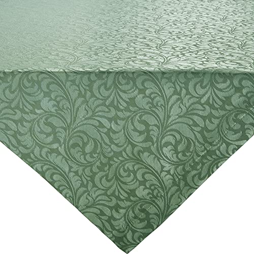 Erwin Müller Tischwäsche, Mitteldecke, Tischdecke Uni, Serie Hamm Salbei Größe 80x80 cm - mit hochwertigem Kuvertsaum und Fleckschutz ausgerüstet von Erwin Müller