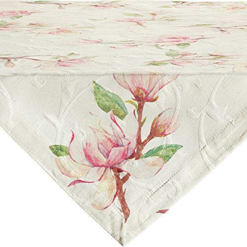 Erwin Müller Tischwäsche, Mitteldecke Magnolienblüten Jacquard Magnolie Größe 80x80 cm - hohe Strapazierfähigkeit, mit Kuvertsaum, bügelfrei Erwin Müller Tischwäsche, Mitteldecke Magnolienblüten Jacquard Magnolie Größe 80x80 cm - hohe Strapazierfähigkeit, mit Kuvertsaum, bügelfrei von Erwin Müller