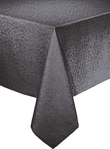 Erwin Müller Tischwäsche, Tischdecke Uni, Serie Hamm anthrazit Größe 130x170 cm - mit hochwertigem Kuvertsaum und Fleckschutz ausgerüstet von Erwin Müller