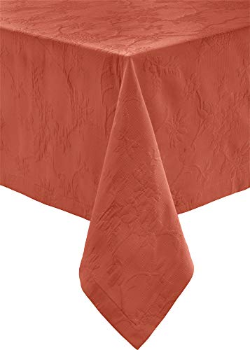 Erwin Müller Tischwäsche, Tischdecke mit Jaquardmuster, Serie Arnsberg Terra Größe 130x220 cm - Robustes Gewebe ist bügelleicht und Lange haltbar, mit hochwertigem Kuvertsaum von Erwin Müller