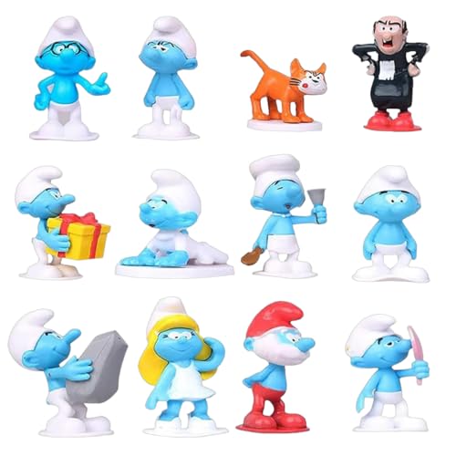 Schlümpfe Figuren Tortendeko, 12 Stück Schlümpfe Figuren, Die Schlümpfe Figuren Set, Tortendeko Blau Smurfs, Cartoon Figur Geburtstag, Collectibles Spielzeug, Geburtstags Party Liefert Schlümpfe Figuren Tortendeko, 12 Stück Schlümpfe Figuren, Die Schlümpfe Figuren Set, Tortendeko Blau Smurfs, Cartoon Figur Geburtstag, Collectibles Spielzeug, Geburtstags Party Liefert von Eryndis