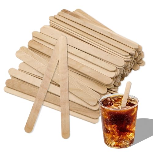 Erzekrim 100 Stück Kaffeerührstäbchen Holz Rührstäbchen 114mm Einweg Kaffeestäbchen für Kaffee Tee, Milch Saft EIS am Stiel Basteln Erzekrim 100 Stück Kaffeerührstäbchen Holz Rührstäbchen 114mm Einweg Kaffeestäbchen für Kaffee Tee, Milch Saft EIS am Stiel Basteln von Erzekrim