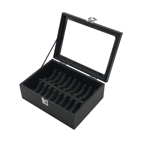 Aufbewahrungsbox für Armbänder, Box für Armbänder mit 10/20 Steckplätzen | Schmuckschatulle mit transparentem Deckel | eleganter Armband-Organizer aus PU-Leder | sicherer Aufbewahrungsbehälter D Aufbewahrungsbox für Armbänder, Box für Armbänder mit 10/20 Steckplätzen | Schmuckschatulle mit transparentem Deckel | eleganter Armband-Organizer aus PU-Leder | sicherer Aufbewahrungsbehälter D von EsEico