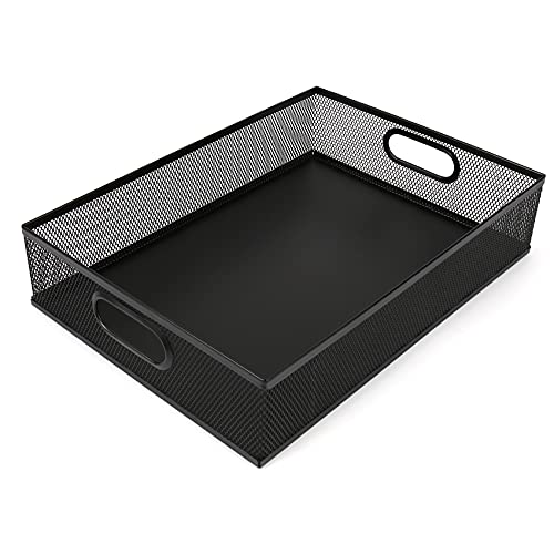EsOfficce Schreibtisch-Schubladen-Organizer, Netzstoff, Schreibtisch-Organizer, Büro-Akten-Organizer, hochwertiger Metall-Schreibtisch-Organizer, Aufbewahrungskorb, Heimbedarf, 33 x 22.9 cm von EsOfficce