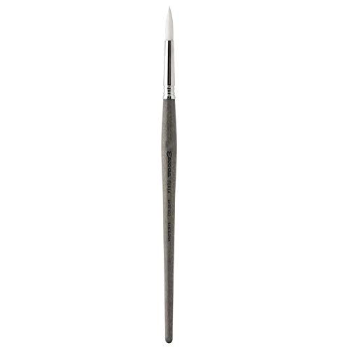 Escoda 1430-5/0 Perla Series 1430 Short Handle Runder Aquarell-Pinsel, Weißes Toray-Filament, 5/0 Escoda 1430-5/0 Perla Series 1430 Short Handle Runder Aquarell-Pinsel, Weißes Toray-Filament, 5/0 von Escoda