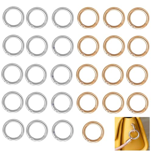 Esforzarse 40 Stück Runde Karabiner, Zink Legierung Runde Karabiner, Karabiner Ring Zinklegierung Runde Karabiner Für den Alltag am Rucksack oder am Schlüsselbund,DIY Handwerk Karabiner Esforzarse 40 Stück Runde Karabiner, Zink Legierung Runde Karabiner, Karabiner Ring Zinklegierung Runde Karabiner Für den Alltag am Rucksack oder am Schlüsselbund,DIY Handwerk Karabiner von Esforzarse