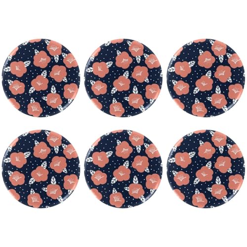 Eslifey 6 Stück 5,6 cm große Knöpfe mit Anstecknadel, niedliche Blumenblume, runde Bastelknöpfe für Bastelbedarf, DIY-Abzeichen, Anstecknadeln, Schulprojekte von Eslifey