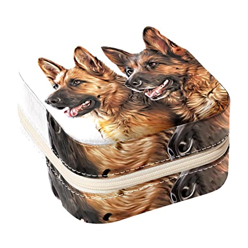 Eslifey Tragbare Mini-Schmuckschatulle für Reisen, Deutscher Schäferhund, kleiner Schmuckkoffer für Frauen, Lederring-Organizer Eslifey Tragbare Mini-Schmuckschatulle für Reisen, Deutscher Schäferhund, kleiner Schmuckkoffer für Frauen, Lederring-Organizer von Eslifey
