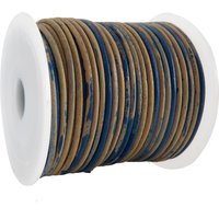 esando Lederschnur Rund 2 mm - Bicolor Blau/Beige. Länge: 25 m auf Rolle esando Lederschnur Rund 2 mm - Bicolor Blau/Beige. Länge: 25 m auf Rolle von Esnado