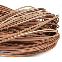 esnado Eckiges Lederband 3 x 2 mm – Natur von Esnado